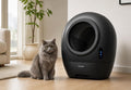 Petadia Litière Automatique pour Chat – Bac Intelligent Connecté Noir