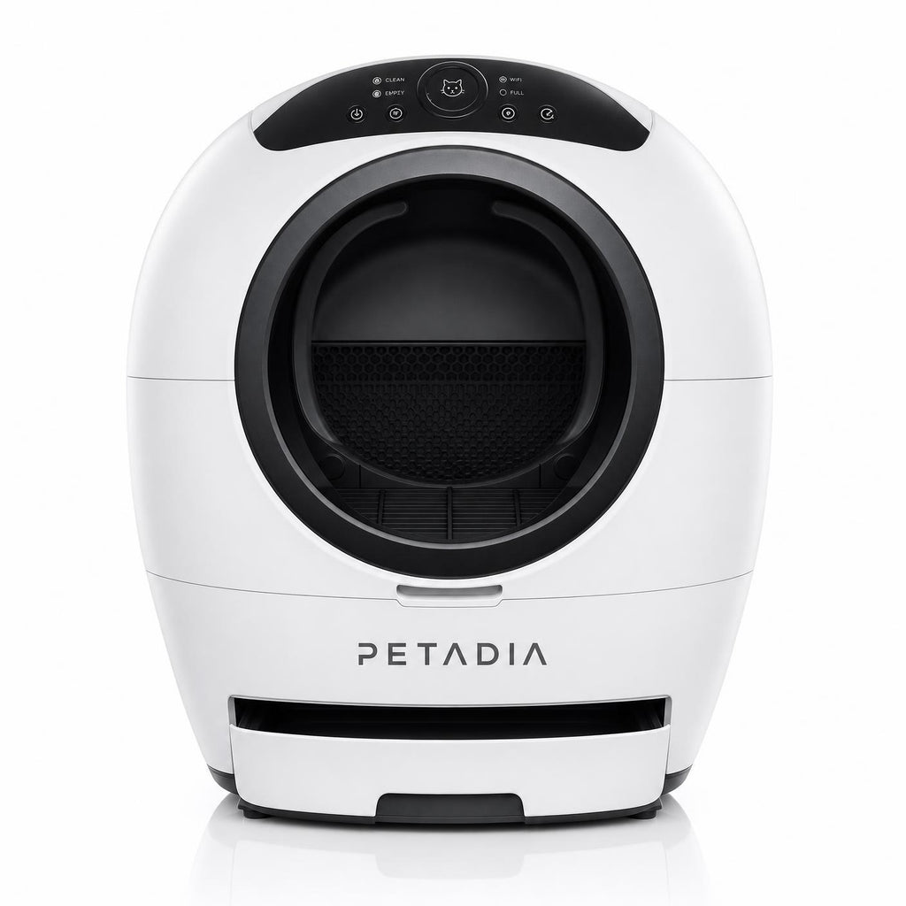 Petadia Litière Robot Autonettoyante pour Chat – Bac Connecté Packshot Officiel