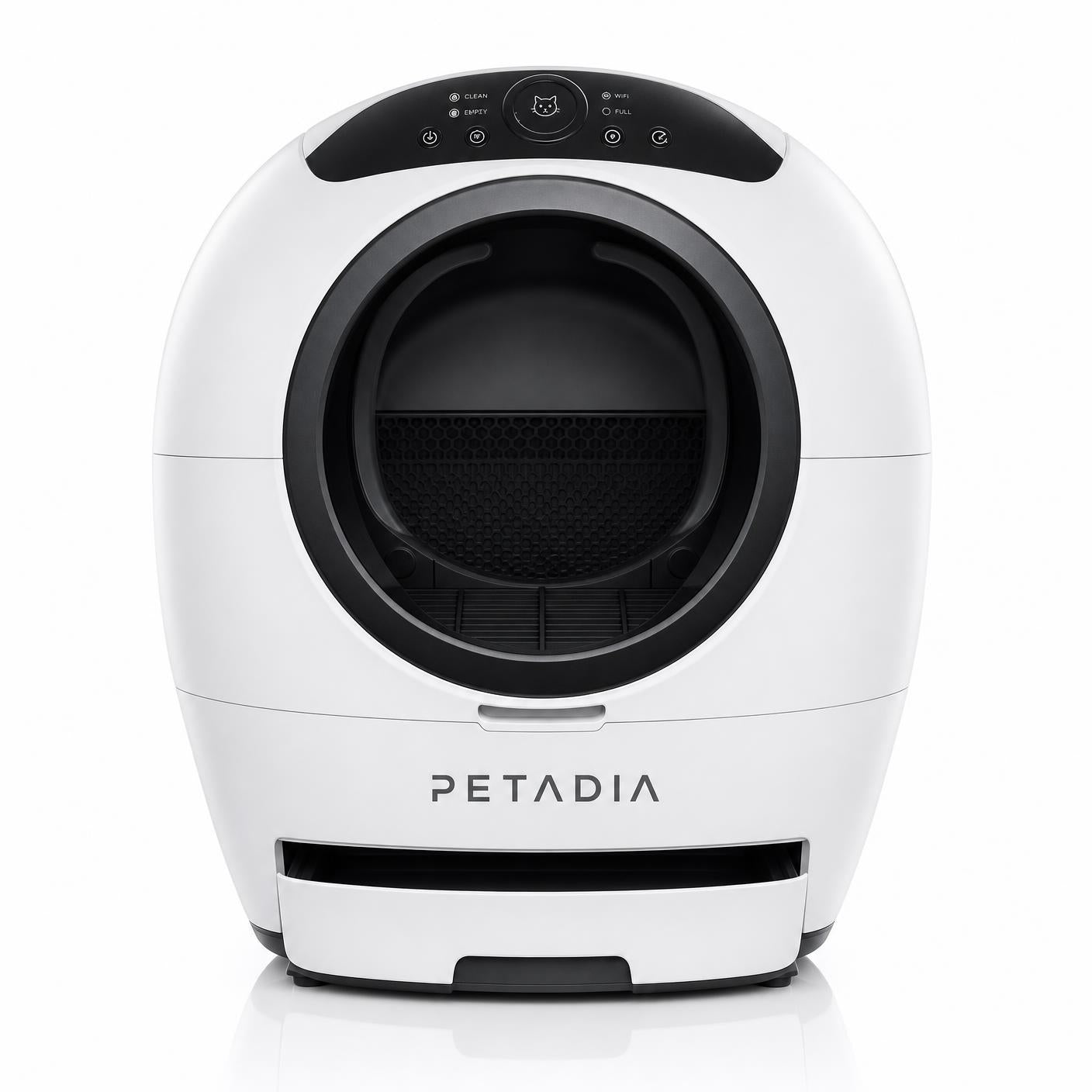 Petadia Litière Robot Autonettoyante pour Chat – Bac Connecté Packshot Officiel