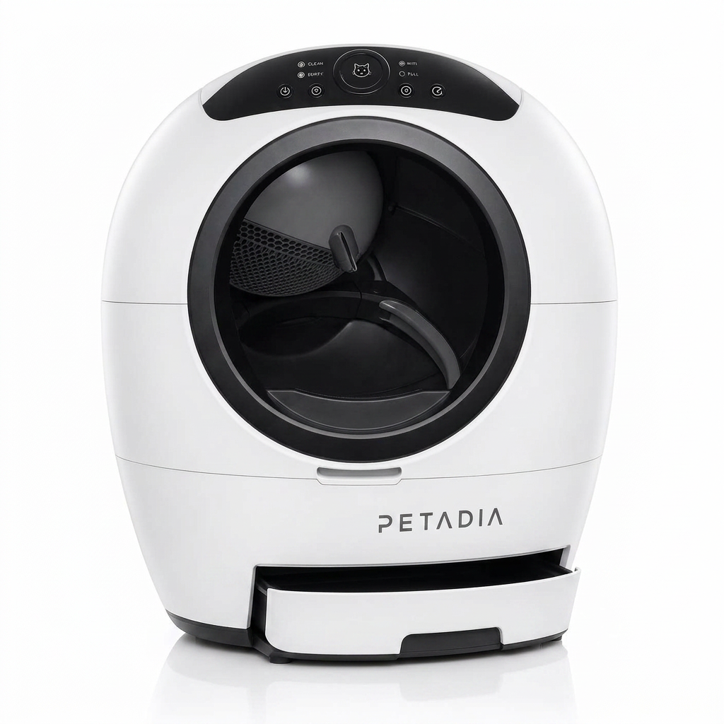 Petadia Litière Robot Autonettoyante pour Chat – Bac Connecté Packshot Officiel